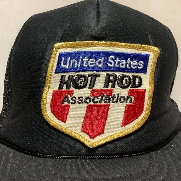 Vintage United States Hot Rod Association Snap Back Trucker Hat Black - Picture 2 of 8